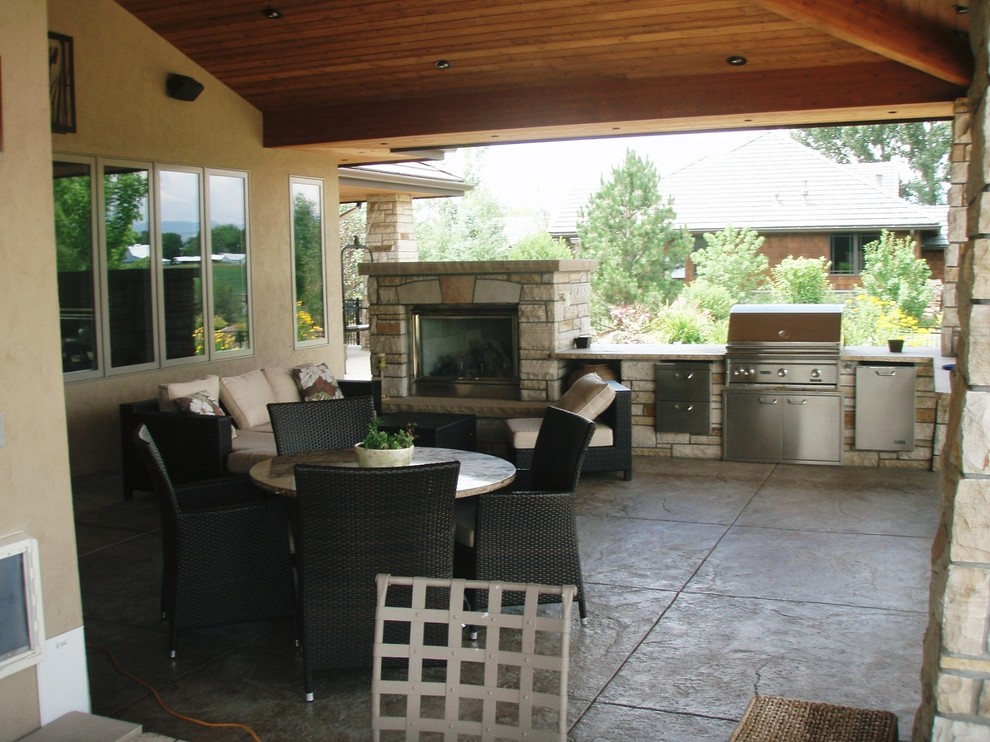 New Homes Traditional Patio Denver by Odom Construction