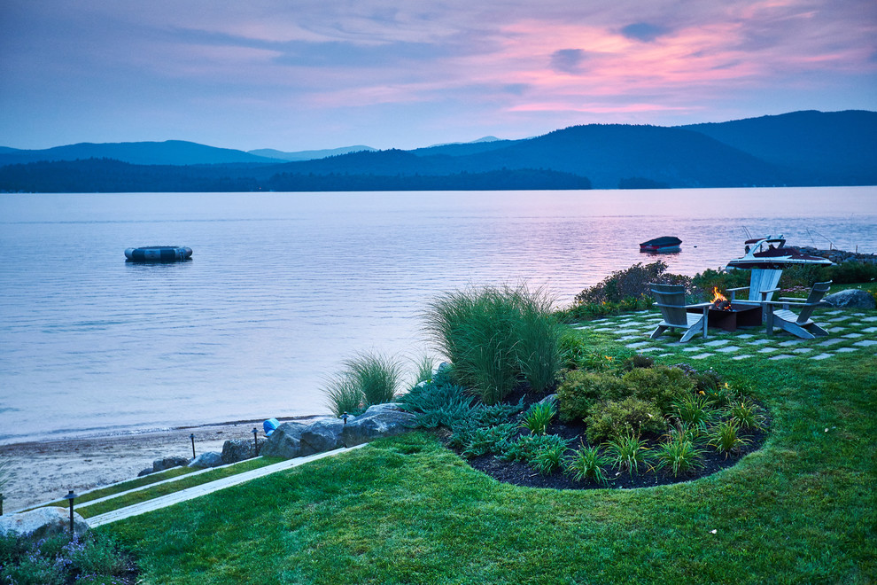 Newfound Lake House Beach Style Patio Boston by Andover