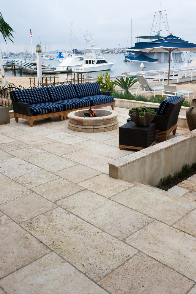 This is an example of a mediterranean patio in Orange County.