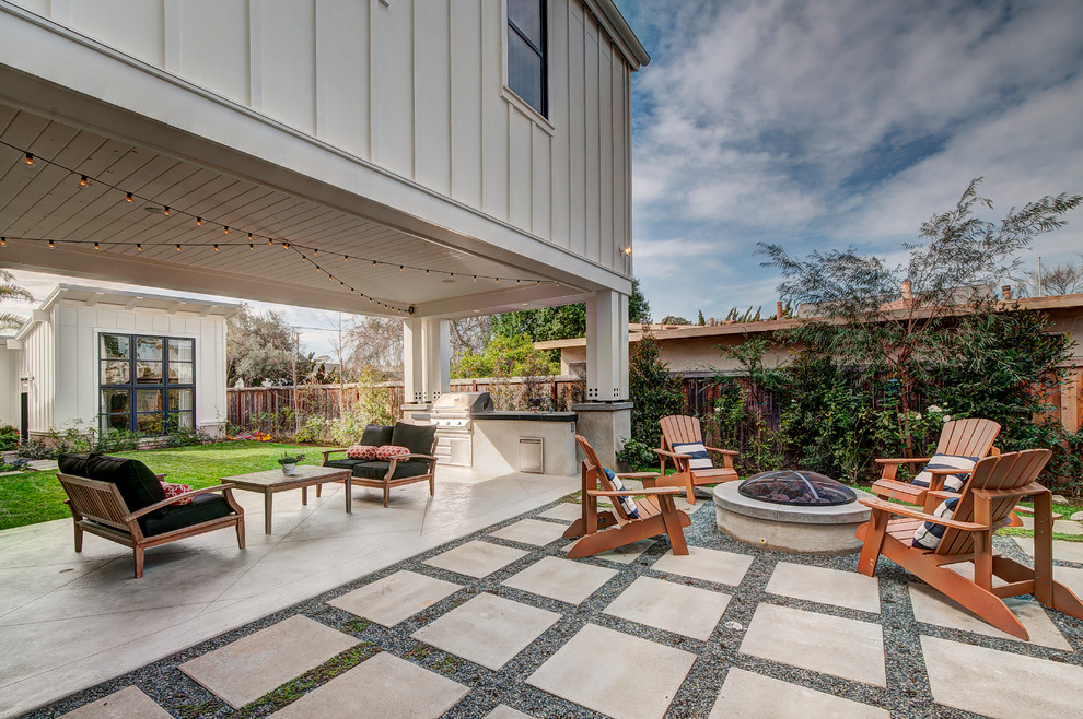 Example of a beach style patio design in Orange County