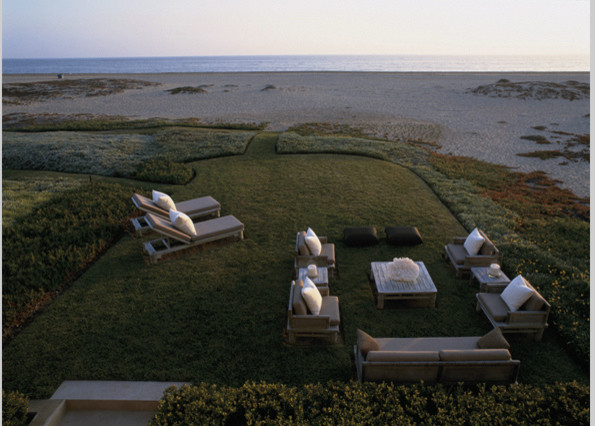 Inspiration pour une terrasse marine.