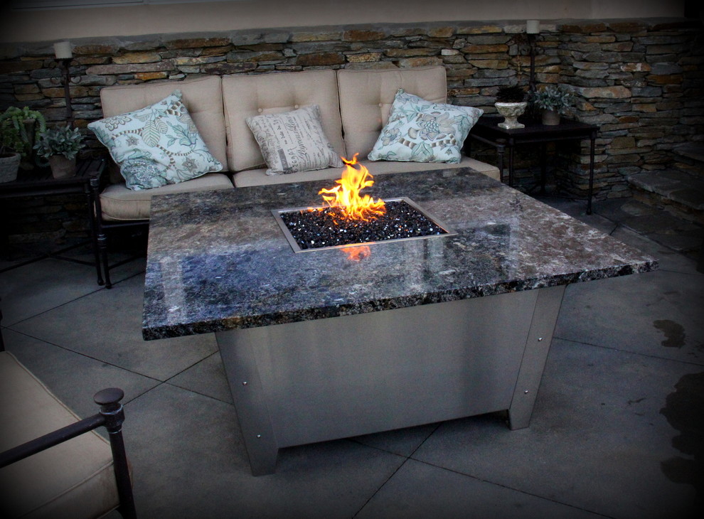 Newport Fire Pit Tables Eclectic Patio Los Angeles by Cooke