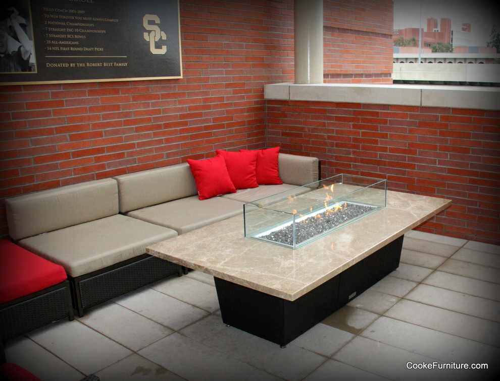 Newport Fire Pit Tables Contemporary Patio Los Angeles by Cooke