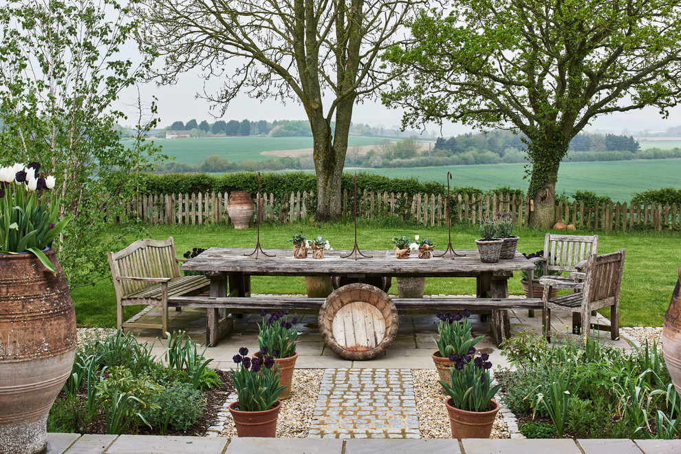 Inspiration for a country patio in Wiltshire with no cover.
