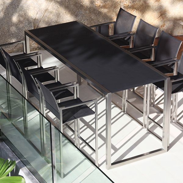 modern outdoor bar height table