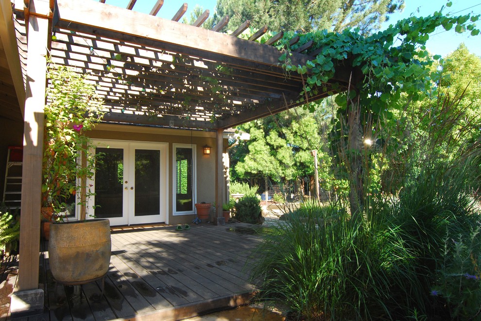 North Los Altos Backyard Entertainment - Mediterranean - Patio - San