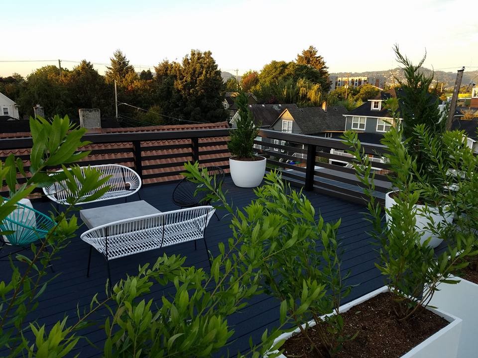 Northeast Portland Modern Rooftop Garden Modern Patio Portland