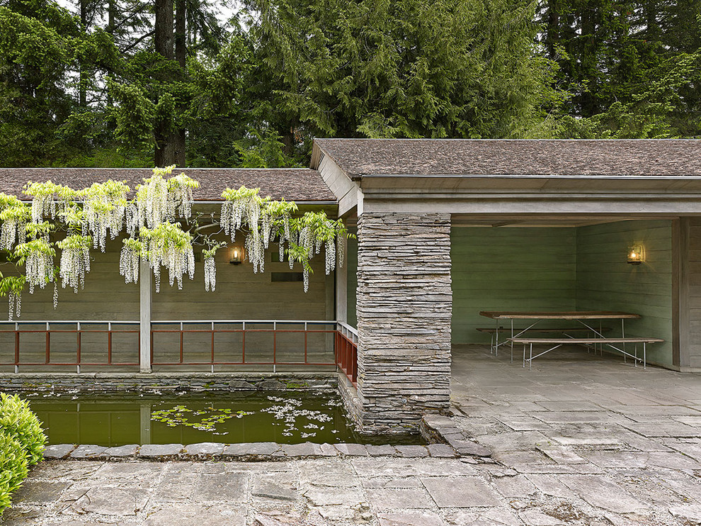 Inspiration for a modern patio in Portland.