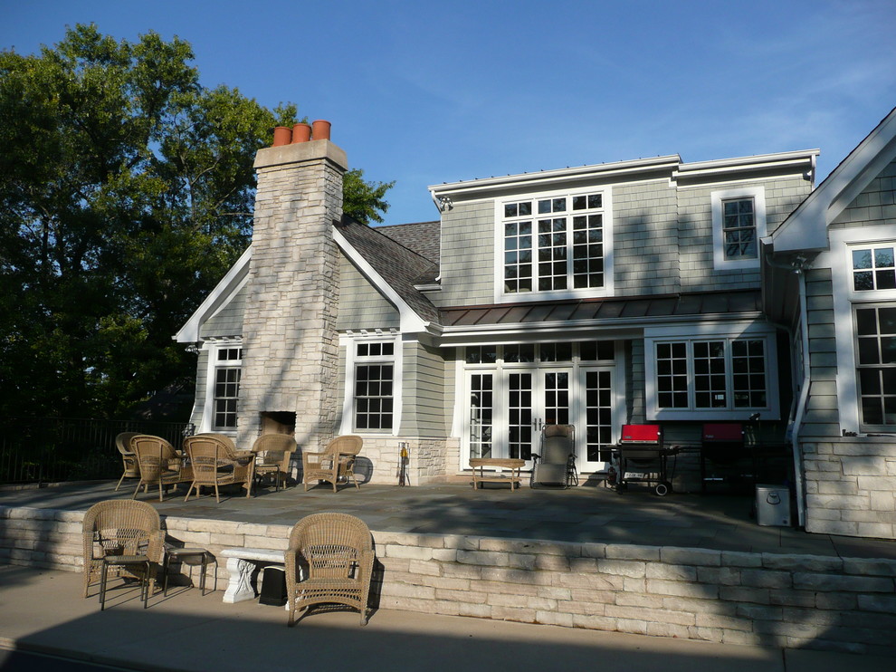 Oak Brook Shingle Style Home Traditional Patio Other by kbh