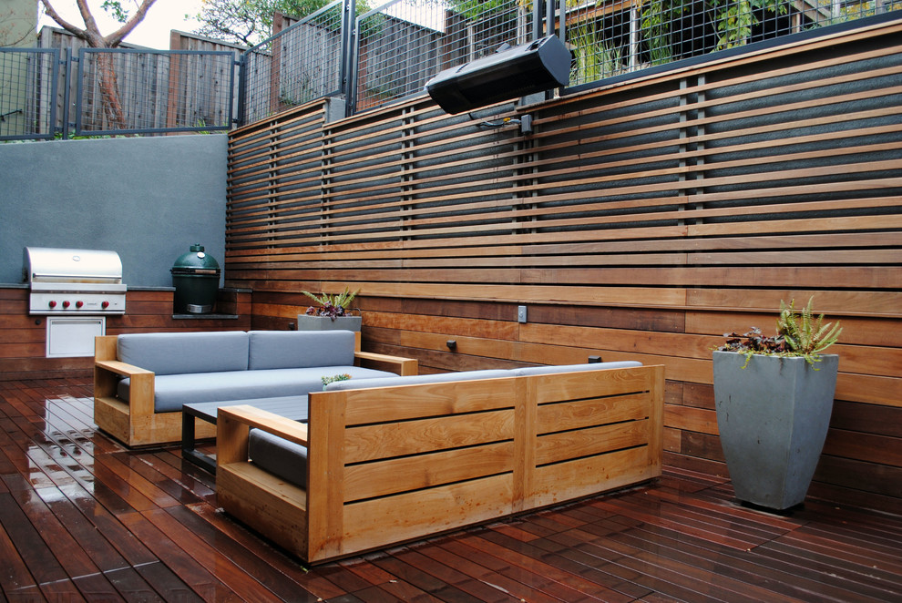 Oakland Hills Ipe Patio and Hillside Garden Contemporary Patio San Francisco by Ian