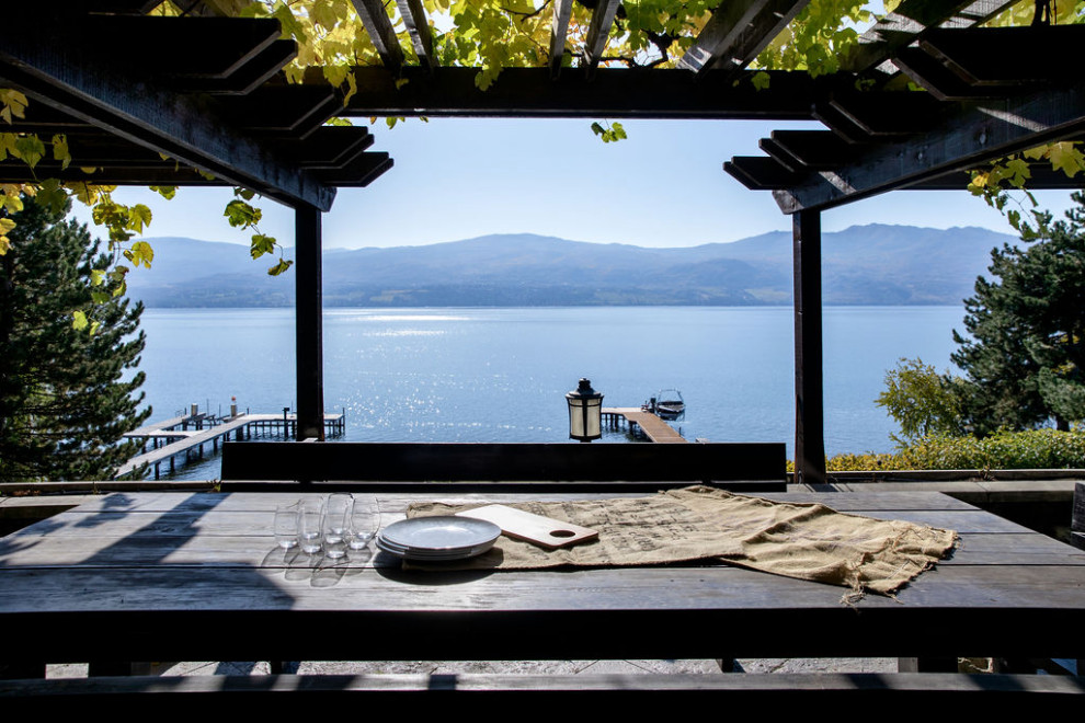 Okanagan Lakehouse Custom Renovation Beach Style Patio Other by