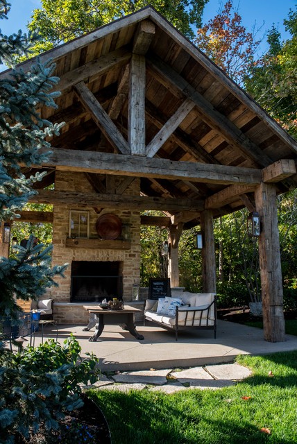 Old Barn Wood Gazebo - Traditional - Patio - Columbus - by Landscapes by  Terra | Houzz UK