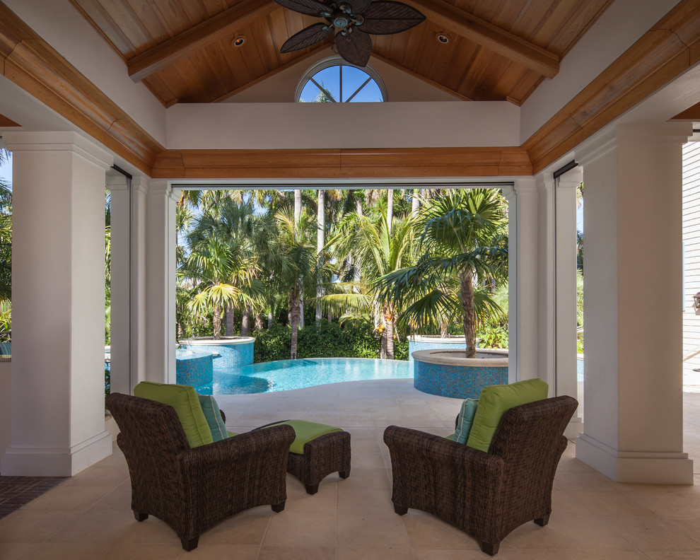 Old Naples, Private Residence Tropical Patio Miami by Harwick