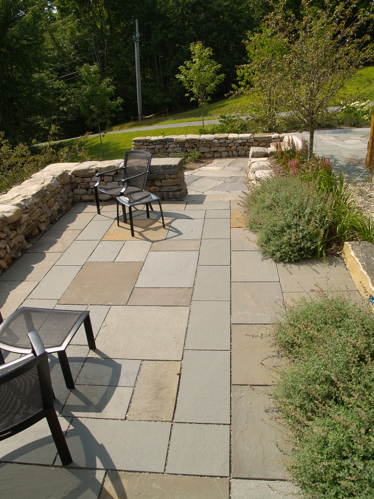 Open mixed Bluestone Terrace Contemporary Patio Burlington by