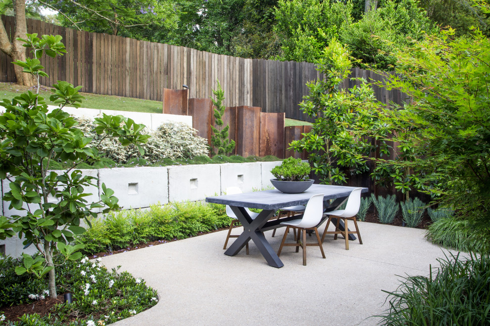 Contemporary patio in Other.