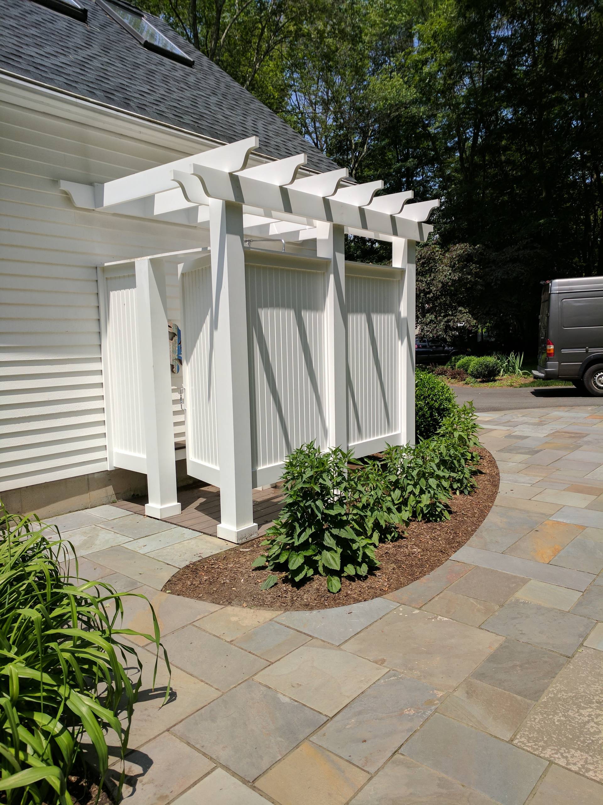 Ideas para patios, Diseños de patios con ducha exterior - Febrero 2024
