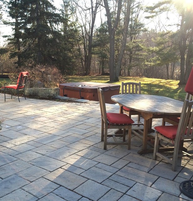 Our Work Contemporary Patio Portland Maine by Lynch Landscaping