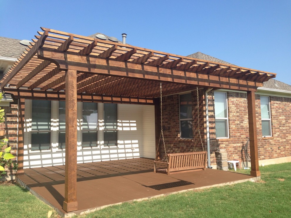 Our Work Traditional Patio Oklahoma City by Norman Deck and