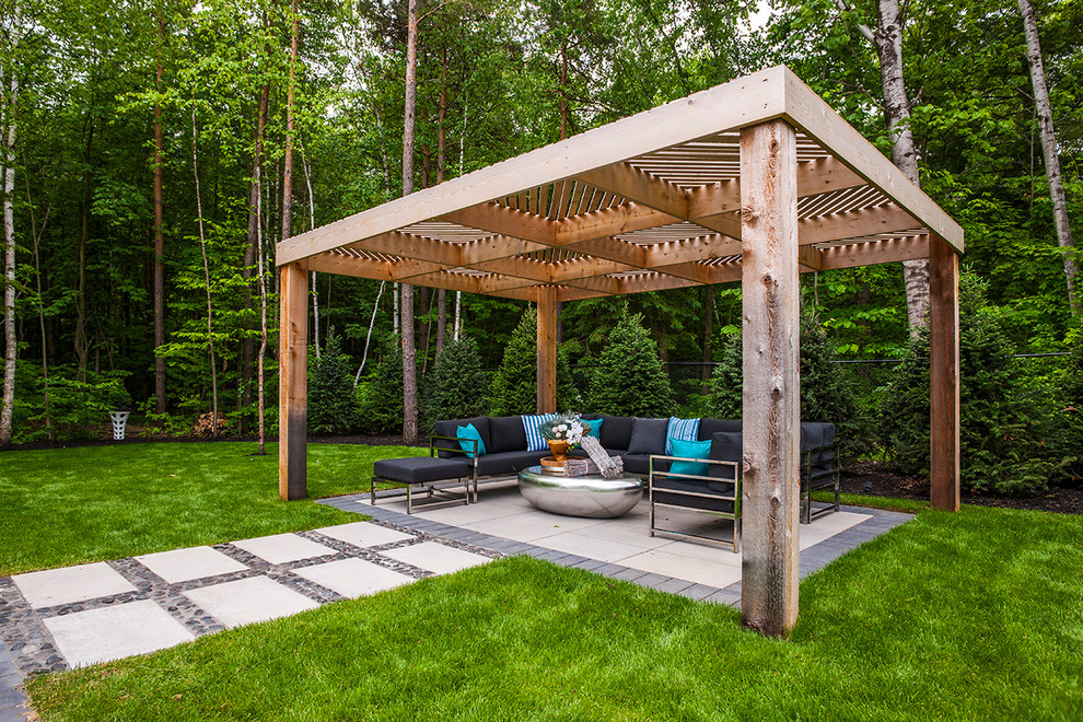 Outdoor Backyard Oasis Transitional Patio Toronto By Design Line Studio Inc