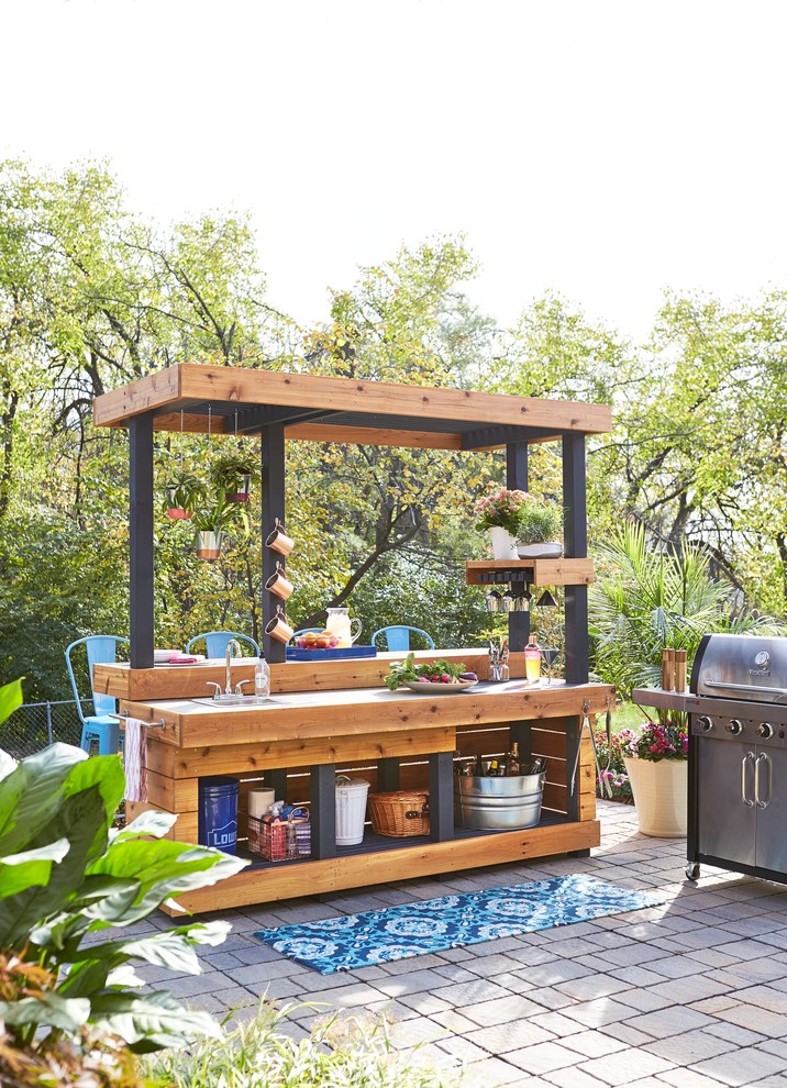 Outdoor Bar And Grill Contemporary, Small Outdoor Bar