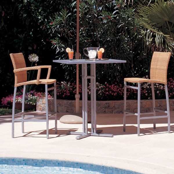 Outdoor Bar Table and Stool Contemporary Patio Chicago by Home