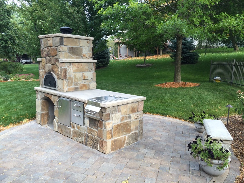 Outdoor Brick Oven Traditional Patio Minneapolis by The