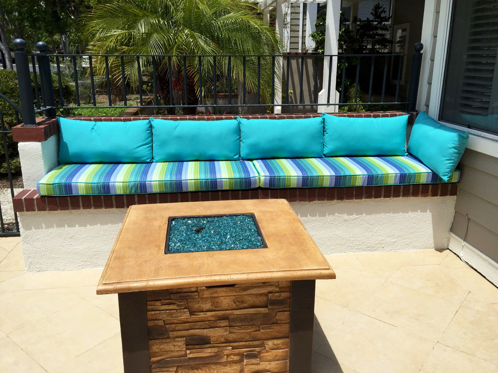 Outdoor Built In Bench Seating Cushions, Patio Bench With Cushions