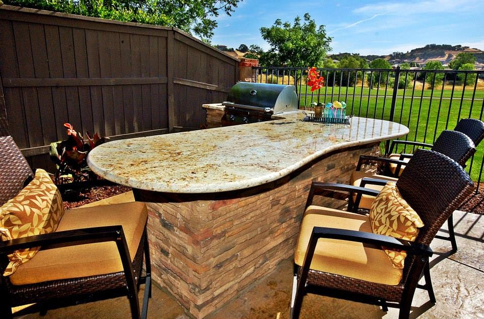 Outdoor Dream BBQ Island Tropical Patio Sacramento by Mercado