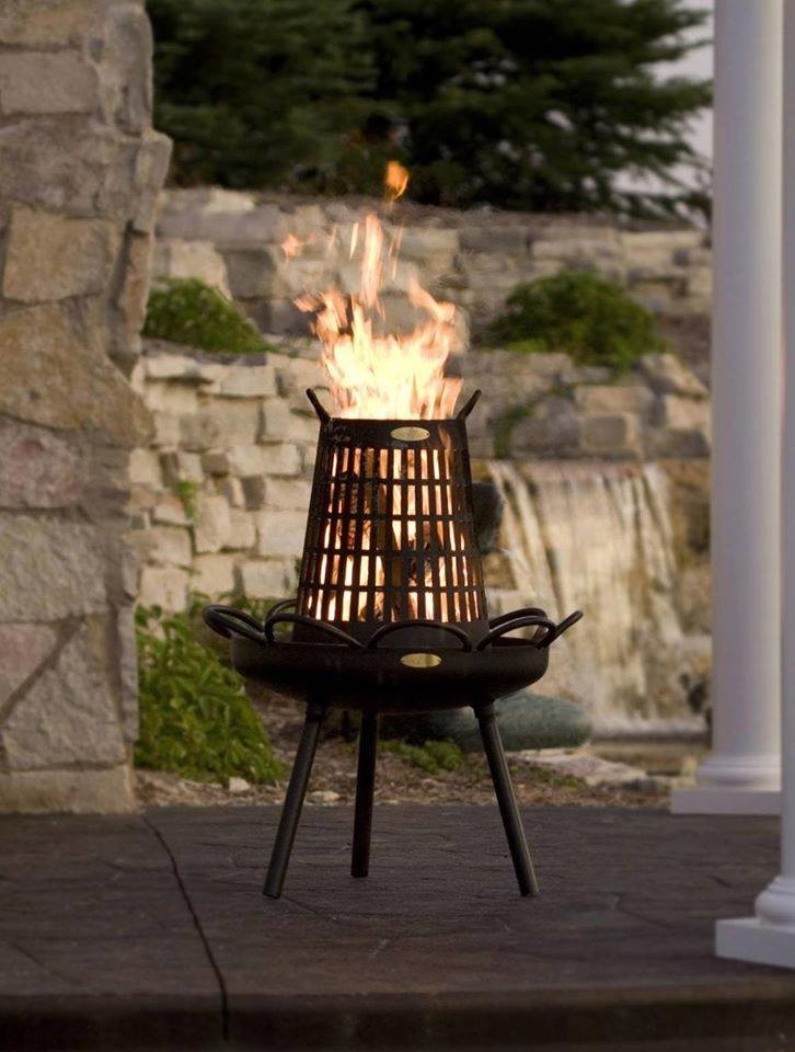 Outdoor Fire Circle wood burning Eclectic Patio Minneapolis by