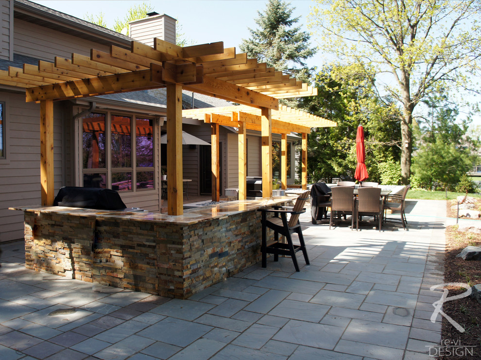 Outdoor Kitchen & Backyard Patio - Traditional - Patio - Other - by