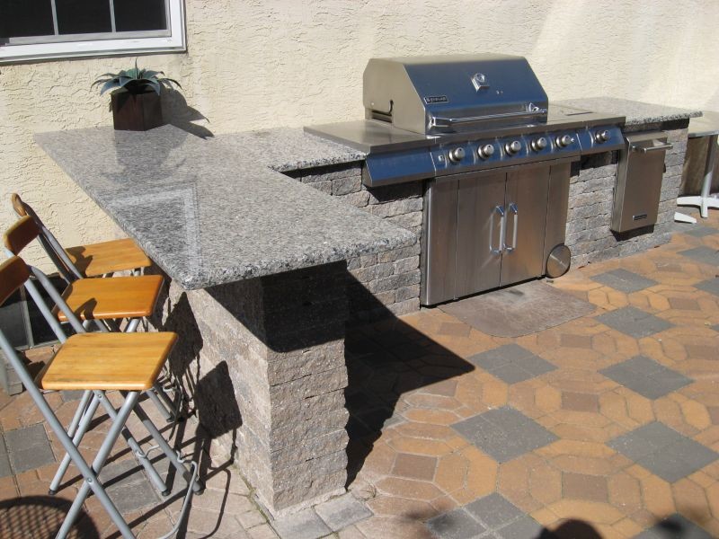Outdoor Kitchen and Eating Area Traditional Patio Philadelphia