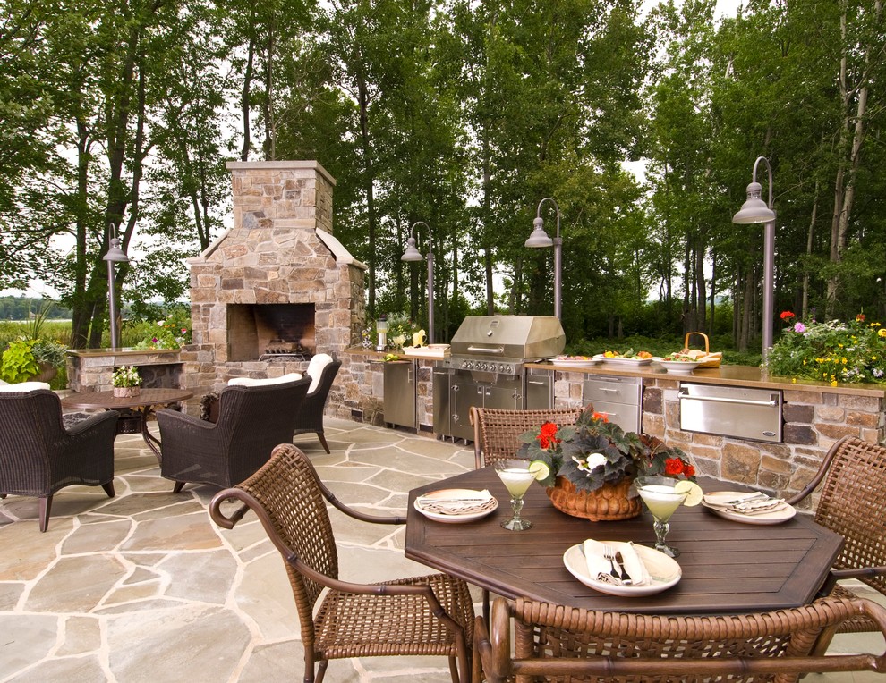 Outdoor Kitchen Northern Michigan Traditional Patio Chicago