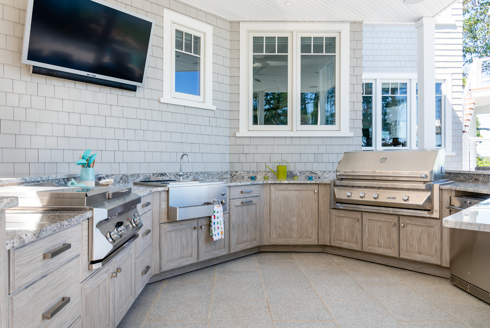 Outdoor Kitchen Plymouth, MA Beach Style Patio Boston by Good Life New England Houzz