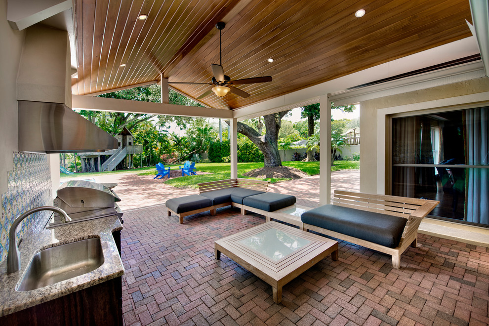 Outdoor Kitchen Remodel and Covered Patio Addition Fort ...