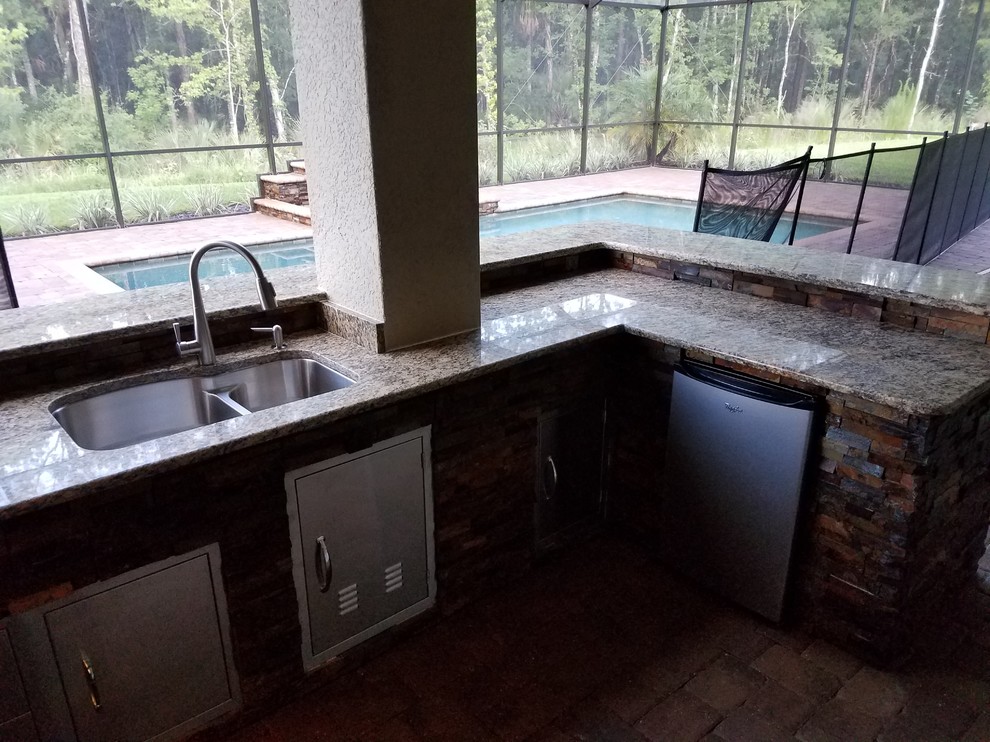 Outdoor Kitchen Wesley Chapel Rustic Patio Tampa by Stone