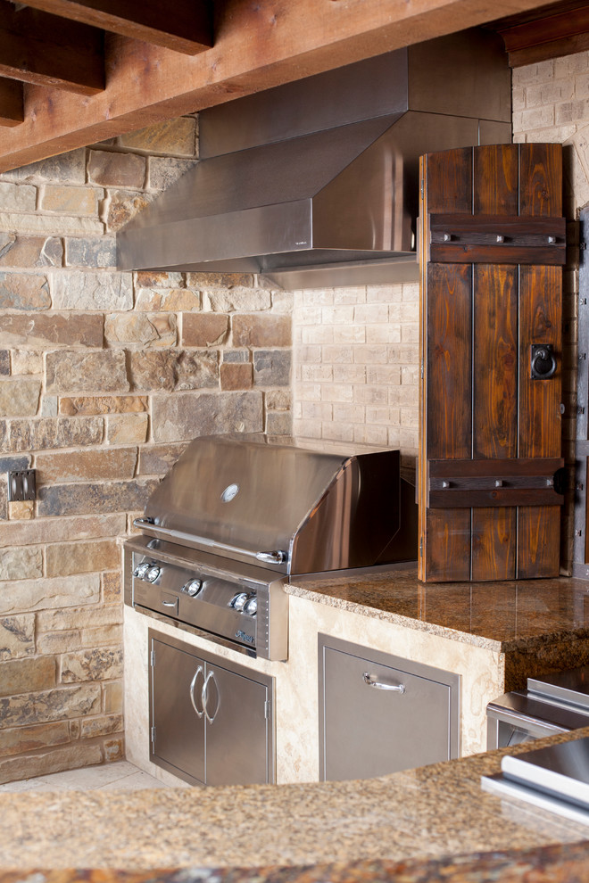 Outdoor Kitchen, Wichita, KS Rustic Patio Wichita by All Things