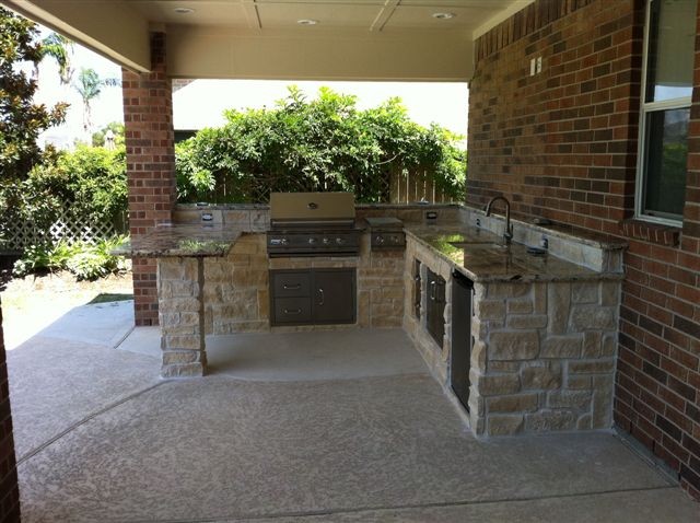 Outdoor Kitchens And Fireplaces Contemporary Patio Houston By Tcp Custom Living Houzz Nz Outdoor Kitchens And Fireplaces, Outdoor Kitchen Designs Houston Texas