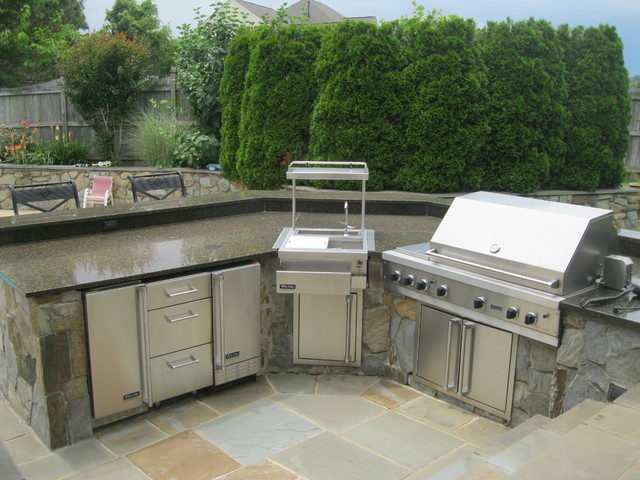 Outdoor Kitchens Built In Grills Traditional Courtyard Dc Metro By Doug Bibb S Landscape Company Houzz Outdoor Kitchens Built In Grills, Drop In Grills For Outdoor Kitchens