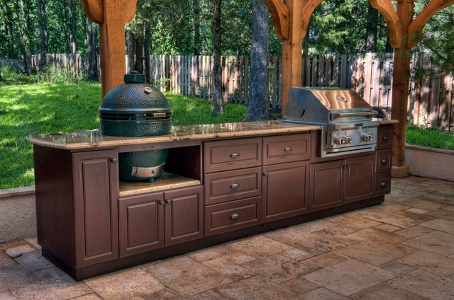 Outdoor Kitchens American Craftsman Patio Atlanta Von Fireside Outdoor Kitchens