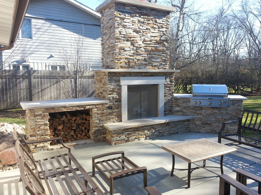 Outdoor Kitchens Contemporain Terrasse et Patio Milwaukee par