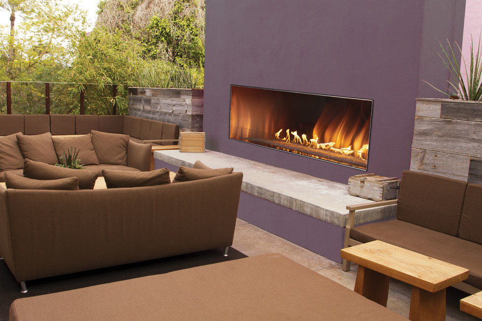 Outdoor Linear Fireplace White Mountain Hearth Contemporary Patio