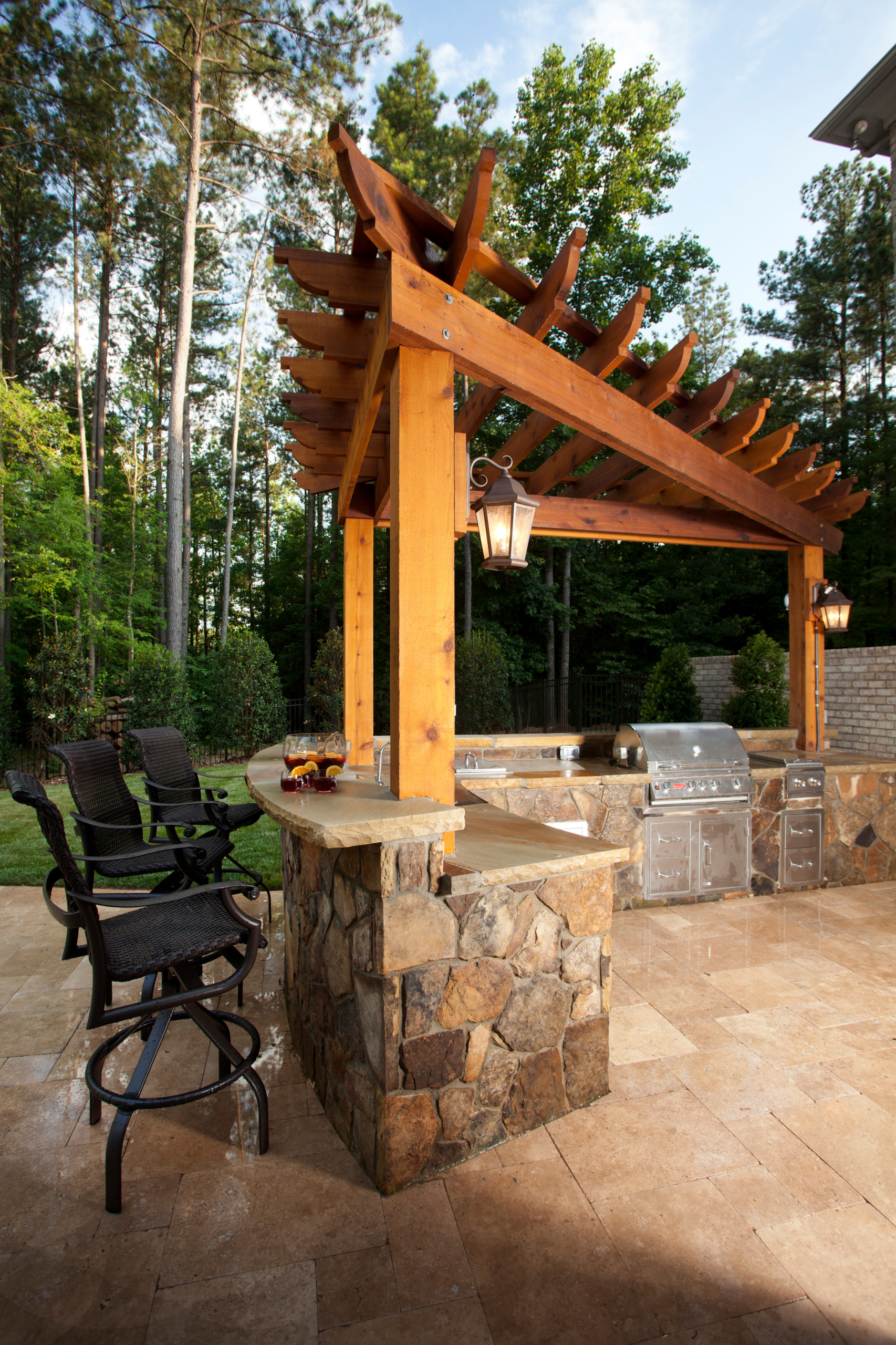 Triangle Pergola Houzz