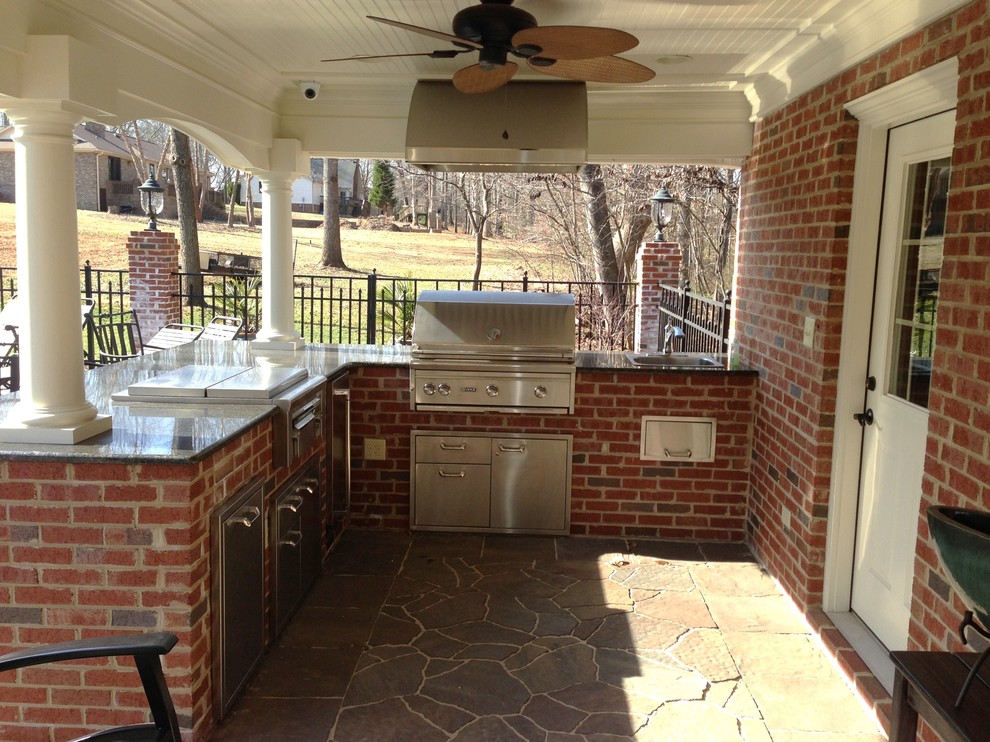 Inspiration for a timeless patio remodel in Charlotte