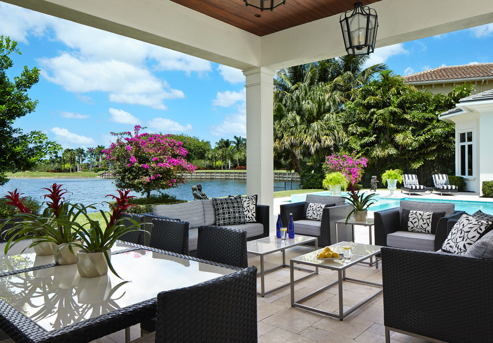 Outdoor Living - Transitional - Patio - Miami - by Interiors by Brown