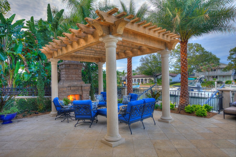 Foto di un patio o portico tropicale
