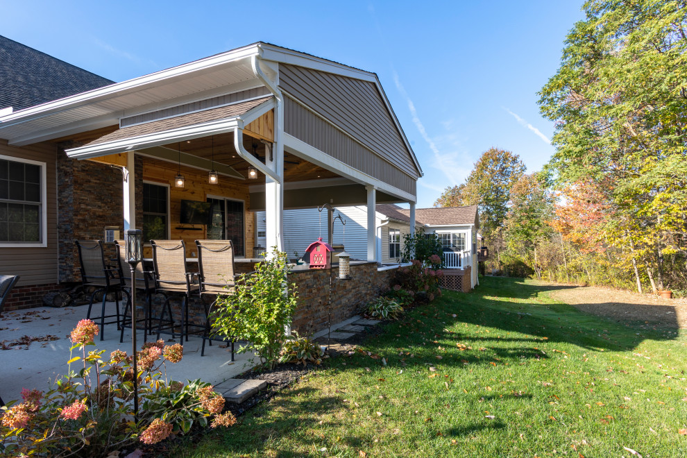 Outdoor Living Macedonia Rustic Patio Cleveland by A Perfect