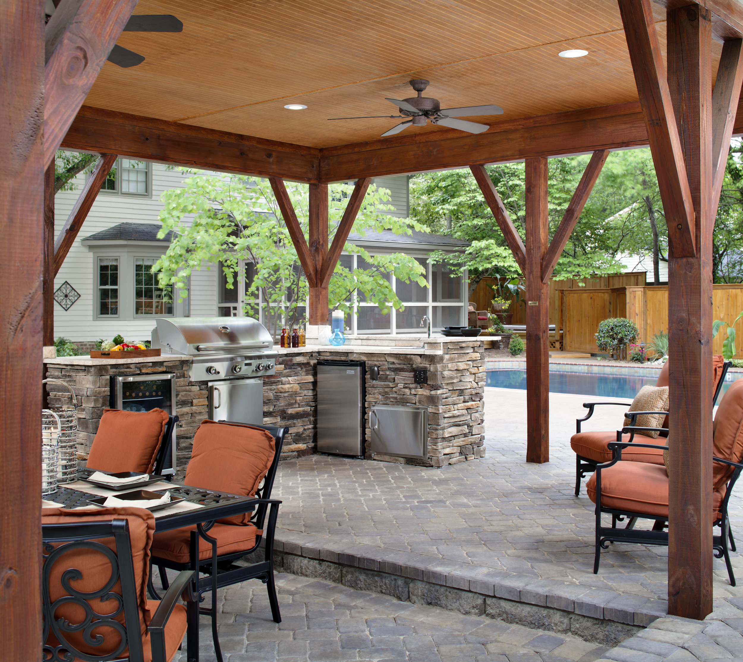 75 Beautiful Outdoor Kitchen Design With A Gazebo Pictures Ideas December 2020 Houzz