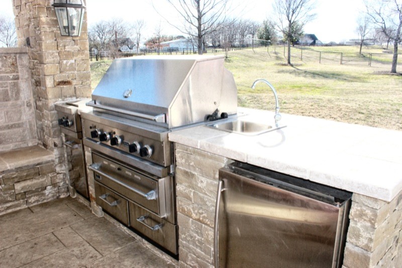 Outdoor LIving Room Argyle, Texas Traditional Patio Dallas by