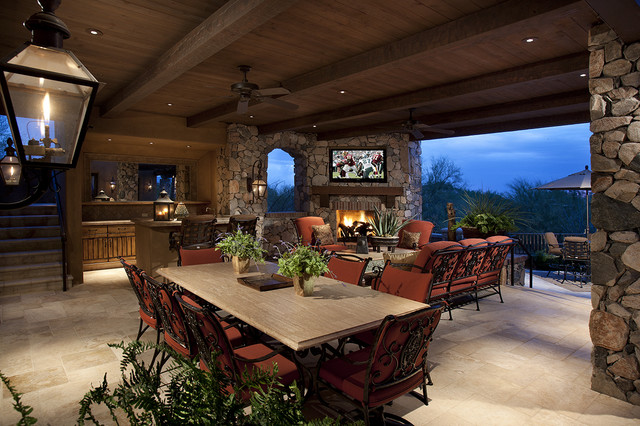 Outdoor Living Room Mediterranean Patio Other Metro By R J Gurley Construction