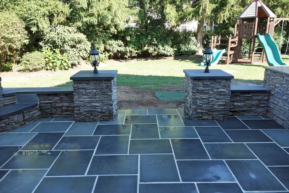 Outdoor Living Space Bluestone, Patio, Outdoor Kitchen, Fire Place